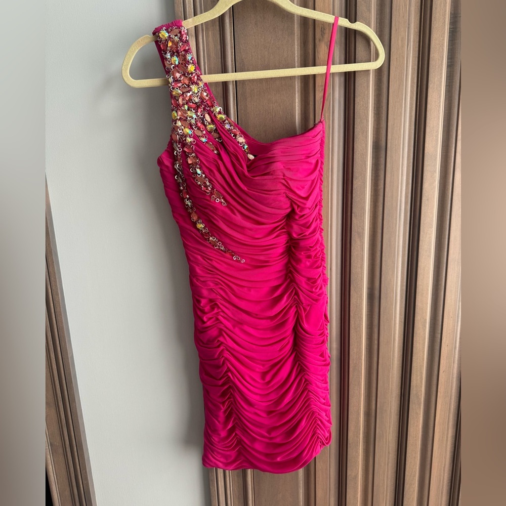 Dave & Johnny Dress, Hot Pink